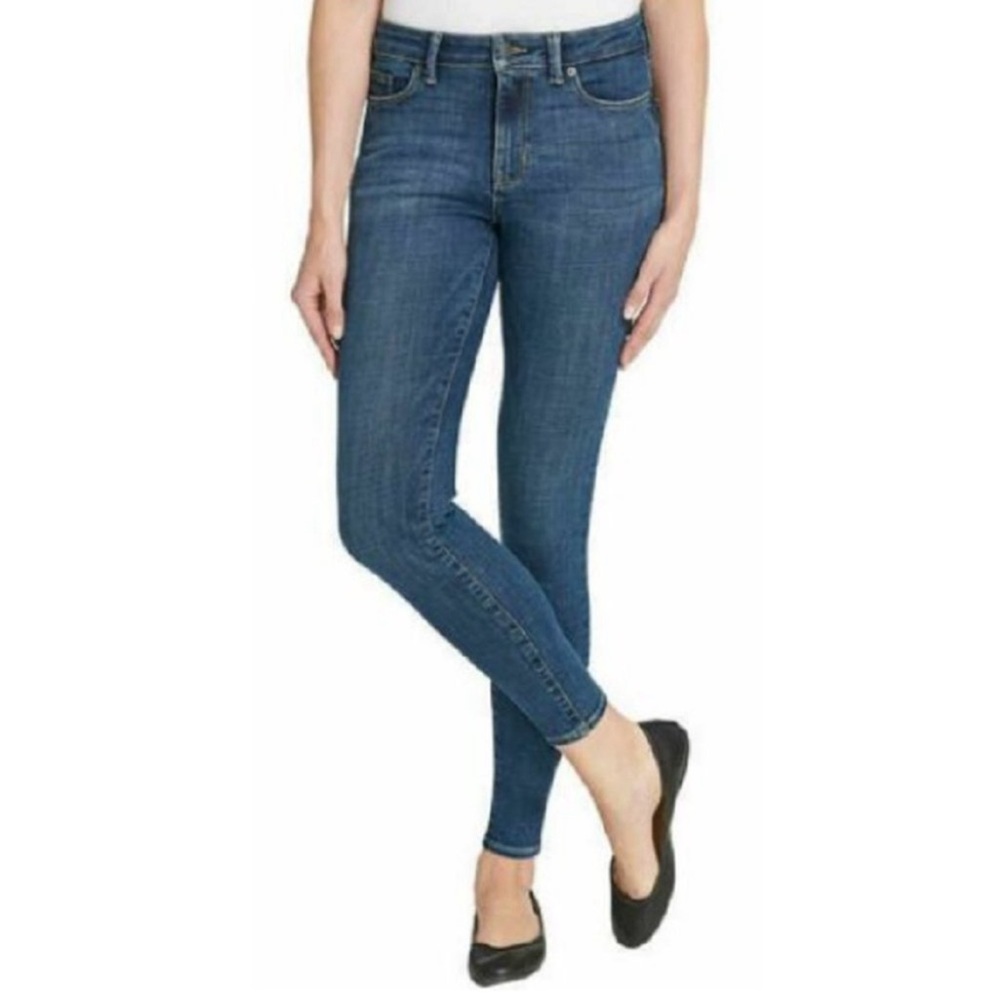 Calvin Klein Women’s Contour Midrise Jeans Blue‎ Slim Skinny Denim Size 10